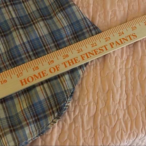 Levi’s Men’s Vintage Button Up Blue White Red Long Sleeves Plaid Lightweight - Picture 10 of 10